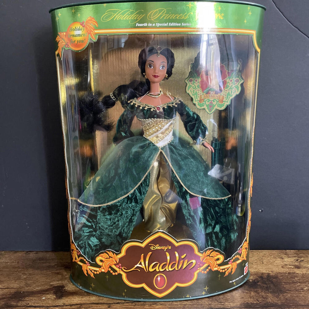 Disney Aladdin Holiday Princess Jasmine - Mattel Doll #22092 1999 - NEW/NRFB